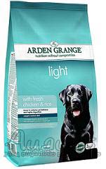Arden Grange Adult Dog Light su sumažintu kalorijų kiekiu su šviežia vištiena ir ryžiais 6 kg.